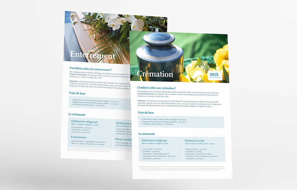 Combien coûtent des obsèques - details